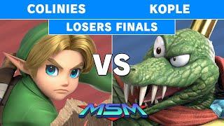 MSM Online 21 - Colinies (Young Link) Vs Kople (K.Rool) Losers Finals - Smash Ultimate