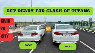 HONDA CITY VS HONDA CIVIC DRAG RACE | This is why Honda City is King 