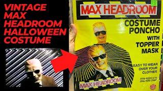 Trying on a Vintage Max Headroom Halloween Costume (1987)