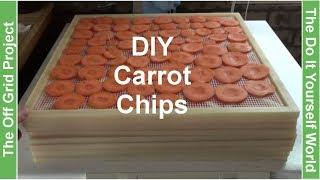 Making Natural Carrot Chips At The Off Grid Project