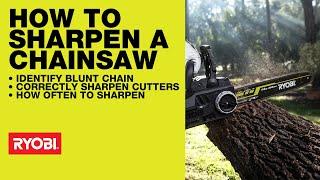 RYOBI Chainsaws: How to Sharpen a Chain