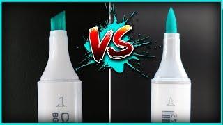 Chisel Tip VS Brush Tip ~ Copic Marker Art Challenge (drawing with all my copics)