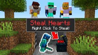 Minecraft Manhunt But I Can STEAL Hearts...