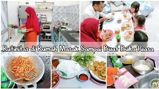 RUTINITAS DI RUMAH AJA MASAK MENU SEDERHANA SEKALIGUS BUAT BUKA PUASA