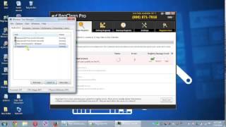how to uninstall regclean pro or close regclean pro