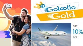 How to Get Golootlo Coupon for PIA Ticket with 10% Discount Offer - PIA extra discount offer ticket