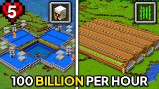 I Built VERY EFFICIENT FARMS in Minecraft Hardcore #5