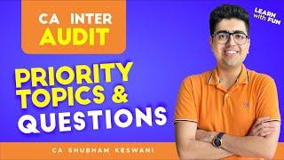 MUST DO Topics | CA Inter Audit Jan'25 Exams | CA Shubham Keswani (AIR 8)