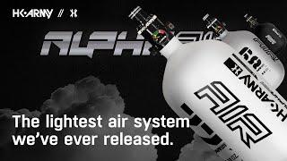 ALPHA AIR - The lightest air system for paintball and airsoft.