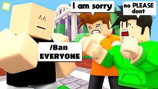 I PRETENED To Be A DEV And BAN People.. (Roblox Bedwars)