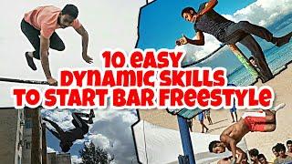 10 EASY dynamic skills to start bar freestyle STREET WORKOUT 