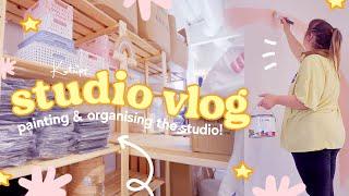 STUDIO VLOG  Organising the new studio & The Katnipp Pink wall is back!