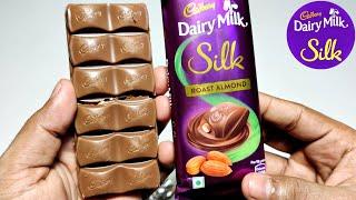 Cadbury Dairy Milk Silk Roast Almond 58g | Ingredients, Taste, Price | Silk Roast Almond Chocolate