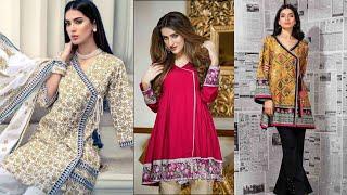 angrakha style dresses 2021 | angrakha style kurti design/angrakha style frock/angrakha style kameez