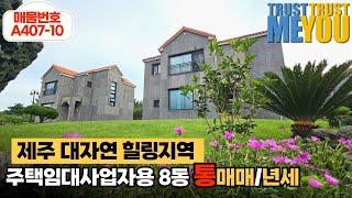 제주년세 주택임대사업용 타운하우스전체 통매매 환영! 풀옵션 제주연세임대! 펜션, 힐링센터, 연수원, 요양원으로 강력추천!