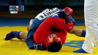 PARPISHOEV (TJK) vs KARYIAEV (KGZ). Combat SAMBO 79 kg. Asian SAMBO Championships 2021