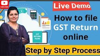 Complete GSTR-1 Filing with Live Demo II #GSTR-1 कैसे फाइल करें Step by Step video in Hindi