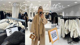 COME SHOP WITH ME | new in Zara, H&M, TK Maxx, Homesense + | Christmas shopping vlog December 2023