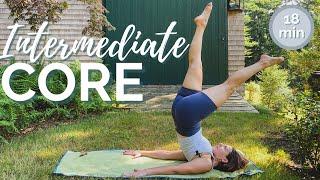 INTERMEDIATE MAT PILATES CORE WORKOUT // 18 minutes, follow along core workout, Margaret Elizabeth