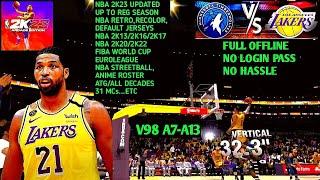 NBA 2K23 ANDROID TRISTAN THOMPSON DEBUT IN LAKERS VS TIMBERWOLVES PLAY-IN GAMEPLAY V98 A7-A13