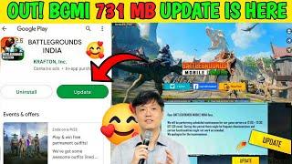 OUT 731 MB UPDATE | BGMI SERVER START TODAY | BGMI UNBAN | BGMI UNBAN NEWS | Bgmi latest news |Glax