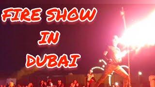 Fire Show In Dubai |Desert Safari Night Camp | BBQ Dinner #travelwithsidhuzz#dubai #fireshow#fireman