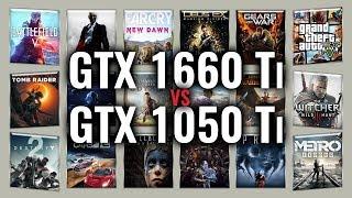 GTX 1660 Ti vs GTX 1050 Ti Benchmarks | Gaming Tests Review & Comparison | 53 tests