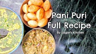 Pani Puri ka परफेक्ट पूरी, पानी और आलू का मसाला रेसिपी, ये ख़ास वीडियो आपके लिए | By Sagar's Kitchen