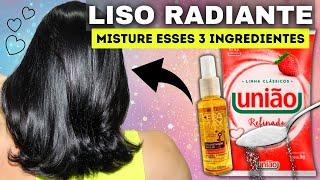 Misture Esses 3 Ingredientes Seu Cabelo Ficará Maravilhoso! LISO RADIANTE DE LUXO!