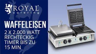 Waffeleisen Royal Catering RCWM-4000-E | Produktpräsentation