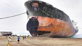 How World's Largest Shipwrecks Are Demolished by Hands