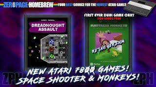 New Atari 7800 Games: Turret Turmoil and Mattress Monkeys!