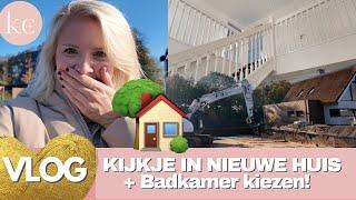 KIJKJE nieuwe HUIS, BADKAMER uitkiezen en KAVEL UITGRAVEN | Kellycaresse Momlife & Mindset VLOG