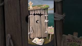 Making a Miniature Shrek Outhouse!! Happy 20th anniversary to Shrek 2 #shrek #miniature #anniversary