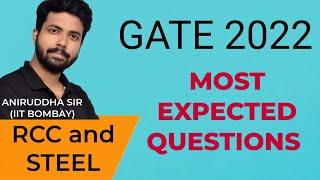 gate 2022 expected questions | rcc and steel | Aniruddha Sir @TheCivilGuruji #gate2022