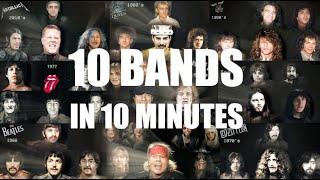 FAST EVOLUTION OF 10 GREAT BANDS OF ALL TIME | Compilation