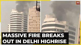 Massive Fire Breaks Out At Gopal Das Building In Delhi's Connaught Place, 15 Fire Tenders At Spot