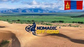 Riding Sand Dunes on 450 Husky Enduro Dream Mongolia Nomadic Off Road