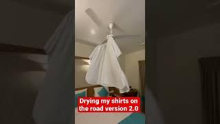 Travel hack drying your clothes