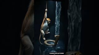 Monkey saved the child #monkey  #child #ai