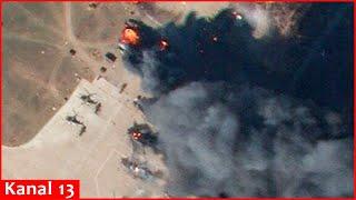 Helicopters burned at Russian Taganrog airfield