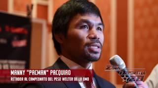 Manny Pacquiao en Exclusiva con Zona Deportiva