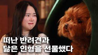 Don't watch this outside. Gifted a doll that looks like their late dogs｜Santa Hyungwook