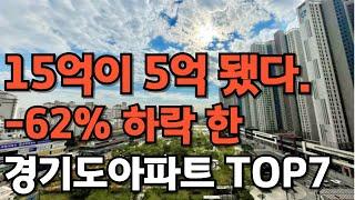 '15억이 5억 됐다' - 62% 하락, 경기도 아파트 하락 순위 7곳[부동산 아파트 미분양 분양권 입주권 재개발 재건축]