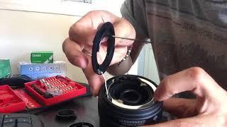 Repair a broken Nikon zoom lens bayonet ring