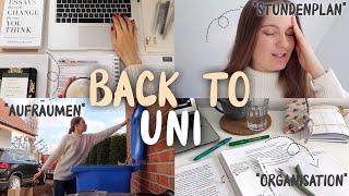 BACK TO UNI// AUSMISTEN *extreme*, neuer Stundenplan, Uni Organisation