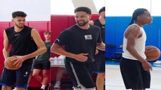 KLAY THOMPSON GOES CRAZY in pick up game FT Chet Holmgren , Rob Dillingham Private NBA Runs