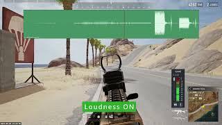 Loudness Equalization Test in PUBG