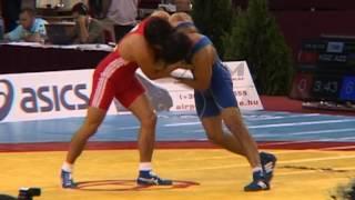 SWWC2013 / Ruslan Tiumenbayev (KGZ) - Hasan ALIYEV - GR 66 kg, 1/16 final match