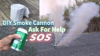 Testing SOS Signal Cannon Made From Toilet Paper | DIY  SOS Signal Cannon